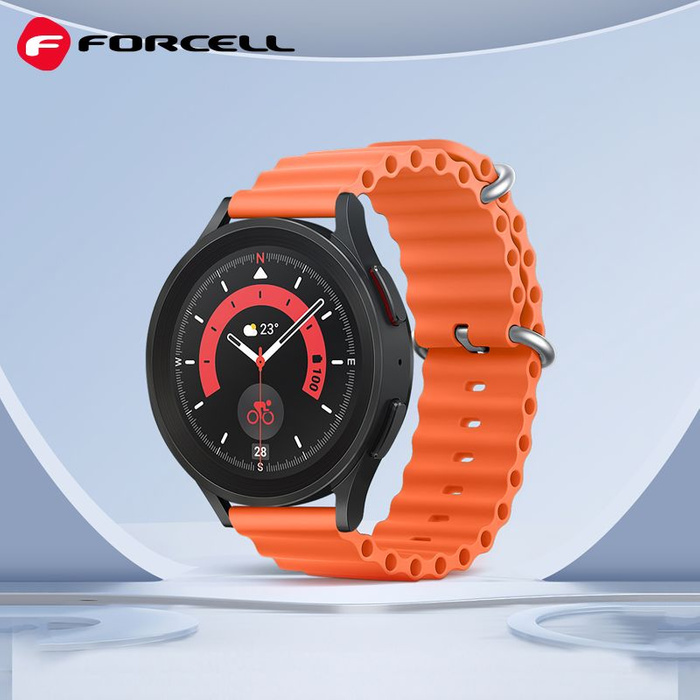 FORCELL F-DESIGN FS01 pasek do SAMSUNG Watch 22 mm pomarańczowy
