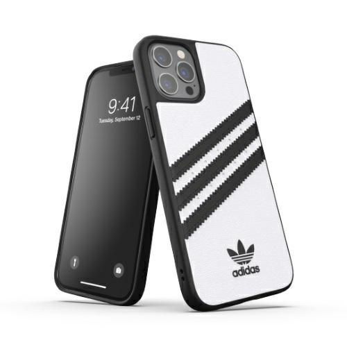 Etui Adidas OR Moulded Case PU iPhone 12 Pro Max biało-czarny/white-black 42239