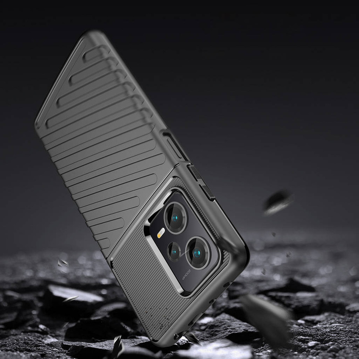 Etui Thunder Case etui do Xiaomi Redmi Note 12 Pro+ silikonowy pancerny pokrowiec czarne Case