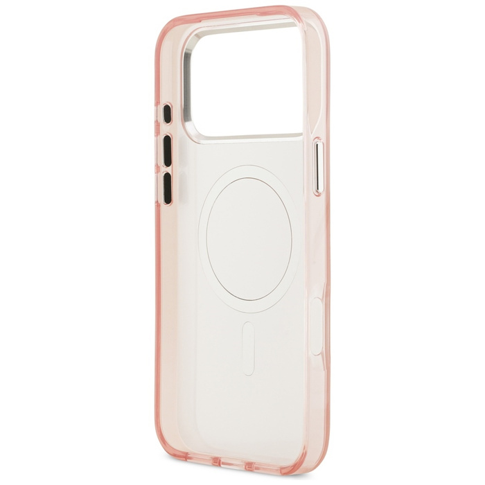 Etui Karl Lagerfeld IML Aquarelle        Choupette & Logo MagSafe do iPhone 17 Pro różowy