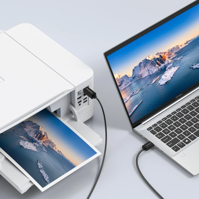 Kabel Wozinsky WKDDY3S USB-B - USB-A 480Mb/s 2m - czarny