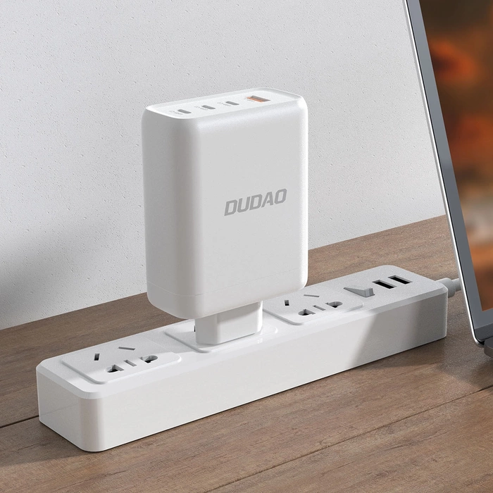 Ładowarka sieciowa Dudao A140EU USB-A / 3xUSB-C PD 140W - biała