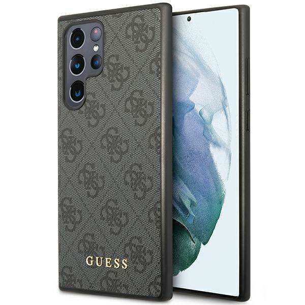 Etui Guess GUHCS24LG4GFGR Samsung Galaxy S24 Ultra S928 czarny/black hardcase 4G Metal Gold Logo Case