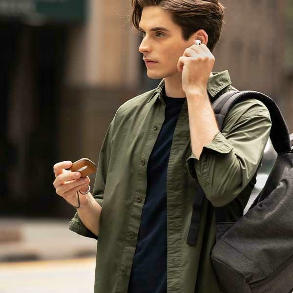 UNIQ etui Terra AirPods Pro 2 gen. Genuine Leather zielony/lichen green