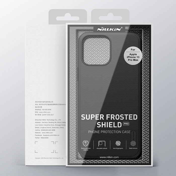 Etui Nillkin Super Frosted Shield Pro do Apple iPhone 13 Pro Max (czarne)