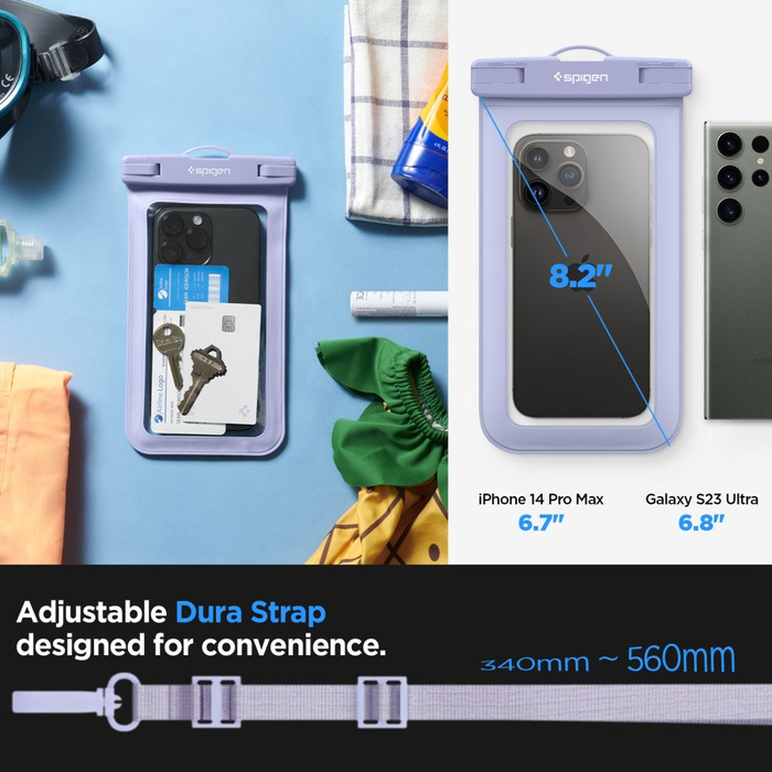 Etui Spigen A601 Universal Waterproof Case Aqua Blue Case
