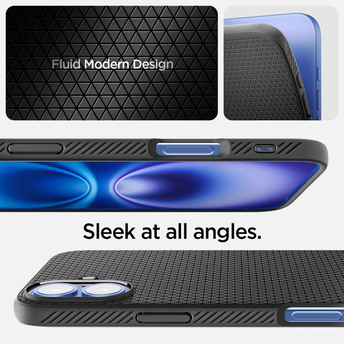 Etui iPhone 16 Spigen Liquid Air Matte Black