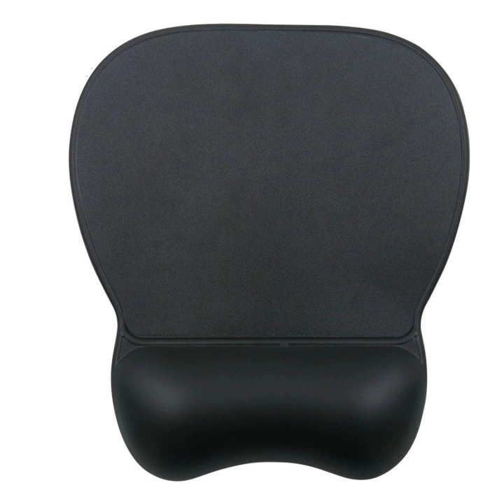 Wozinsky Podkładka pod Mysz i Nadgarstek żelowa Eco skóra duża antypoślizgowa - czarna