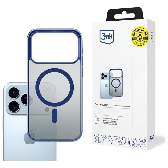 Etui 3MK Frosty MagCase do Apple iPhone  17 Pro Max niebieski