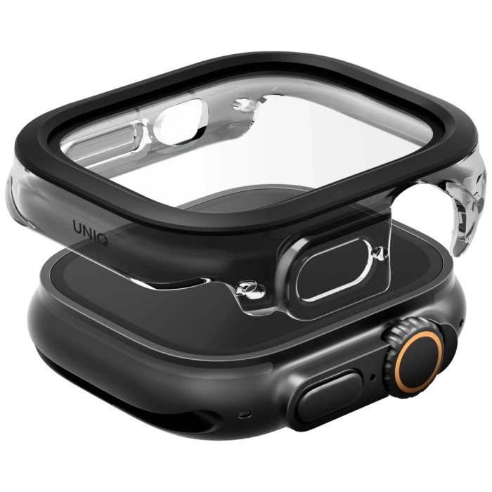 Etui UNIQ Voute do Apple Watch Ultra     49mm szkło hartowane czarny