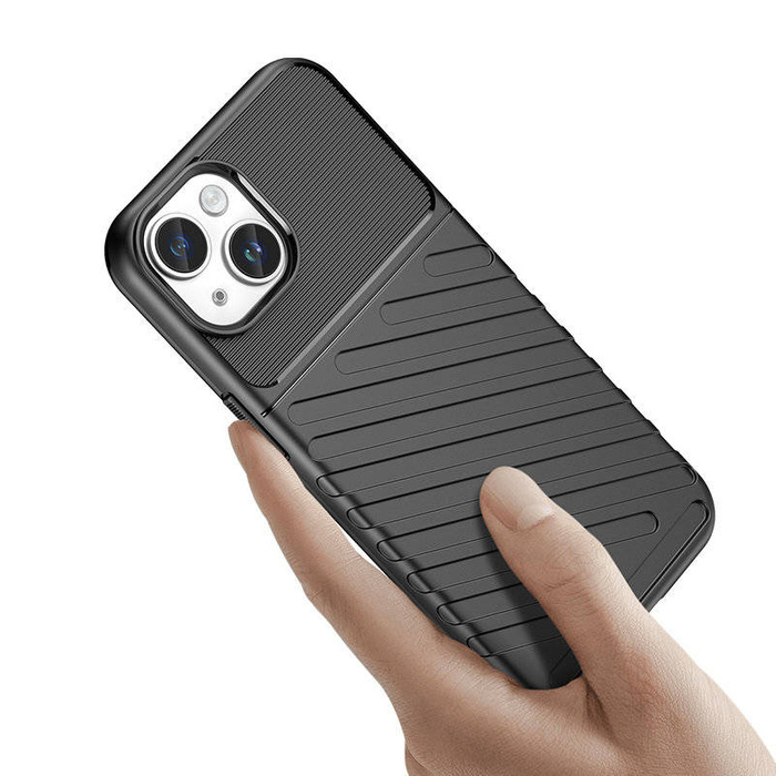 Etui Pancerne etui iPhone 15 Plus Thunder Case - czarne Case
