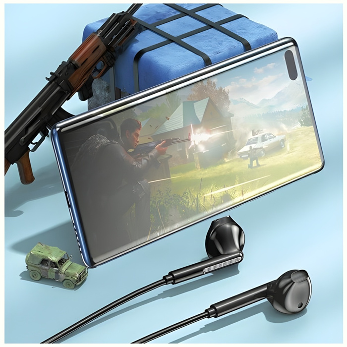 AWEI słuchawki stereo PC-7T USB-C 1.2m czarny/black