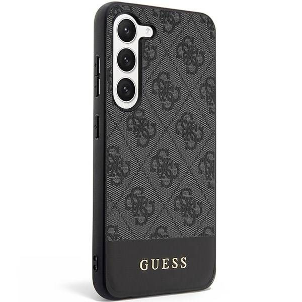 Etui Guess GUHCS23MG4GLGR S23 Plus S916 czarny/black hardcase 4G Stripe Collection