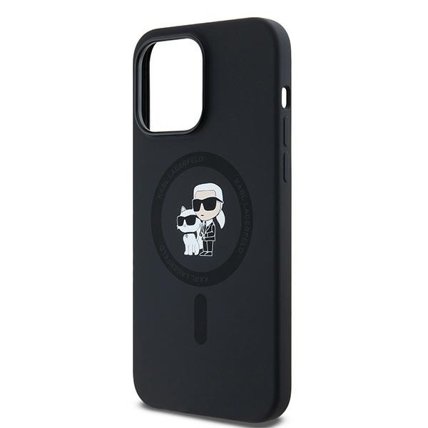 Etui Karl Lagerfeld KLHMP14XSCMKCRHK iPhone 14 Pro Max 6.7" czarny/black hardcase Silicone Karl & Choupette MagSafe