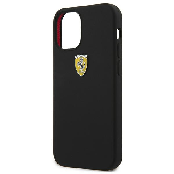 Etui Ferrari Apple iPhone 12 mini On Track Silicone Czarny Case