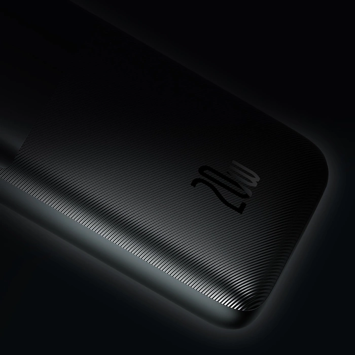 Powerbank Baseus Bipow Pro 10000mAh 20W czarny z kablem USB-A - USB-C 0.3m