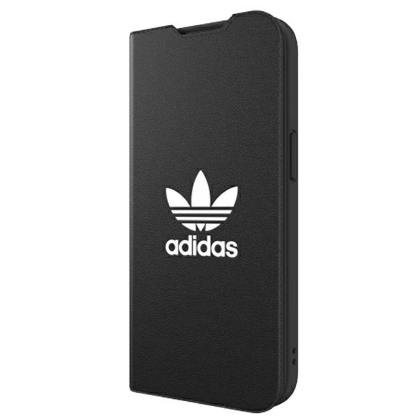 Etui ADIDAS Apple iPhone 13 Booklet Basic Czarny Biały Case