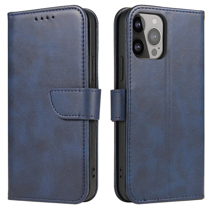 Etui Magnet Case do Samsung Galaxy S24 Plus z klapką i portfelem - niebieskie
