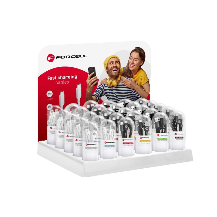 FORCELL C291 kabel Typ C do Lightning PD 27W TUBA 1 m biały