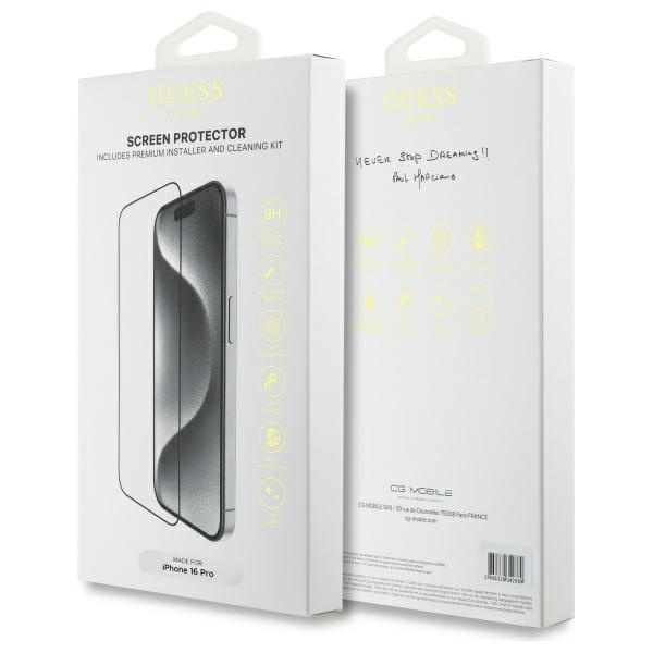 Guess GUTGP16LBOKGCIT iPhone 16 Pro 6.3"  Screen Protector 2.5D Outline - ochrona wyświetlacza