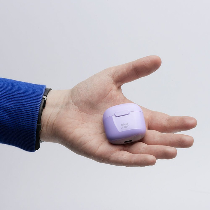 Słuchawki bezprzewodowe douszne Blue Star FI7 TWS fioletowe