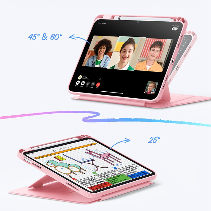 ESR FLIP HYBRID IPAD 10.9” 10 / 2022 / 11” 11 / 2025 PINK