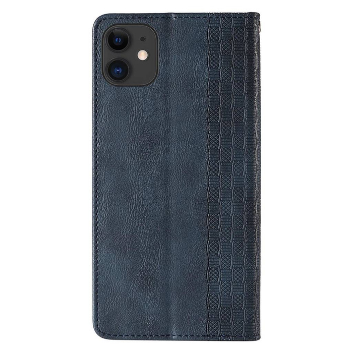 Magnet Strap Case etui do iPhone 13 mini pokrowiec portfel + mini smycz zawieszka niebieski