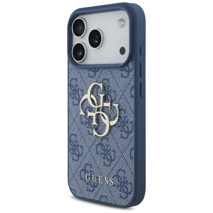 Etui Guess 4G Big Logo do iPhone 17 Pro  niebieski