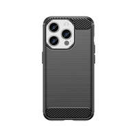 Etui Elastyczne etui wzór karbon do iPhone 15 Pro Carbon Case - czarne Case