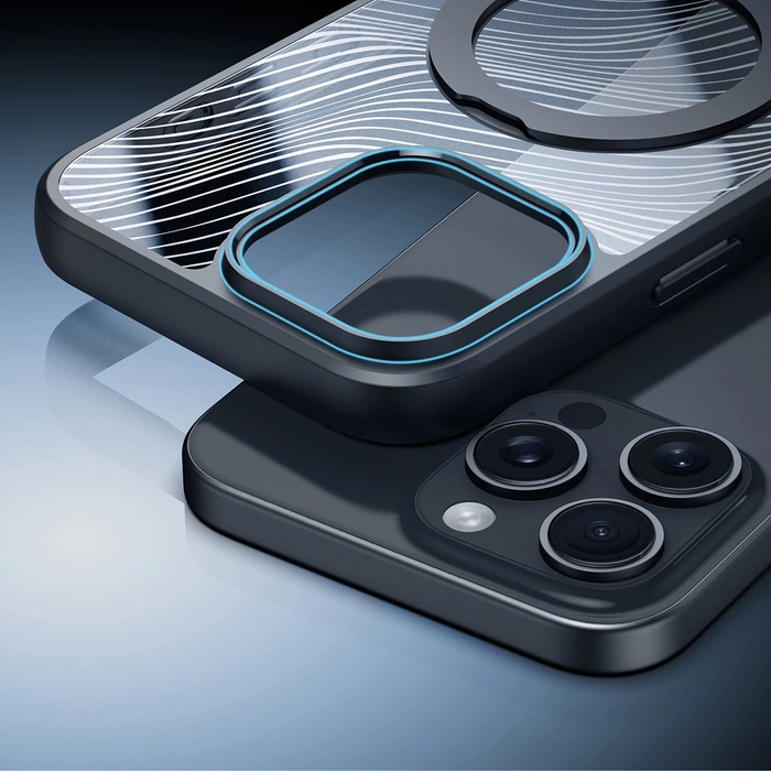 Etui Dux Ducis Aimo Mag z MagSafe i podstawką na iPhone 16 Pro - czarne