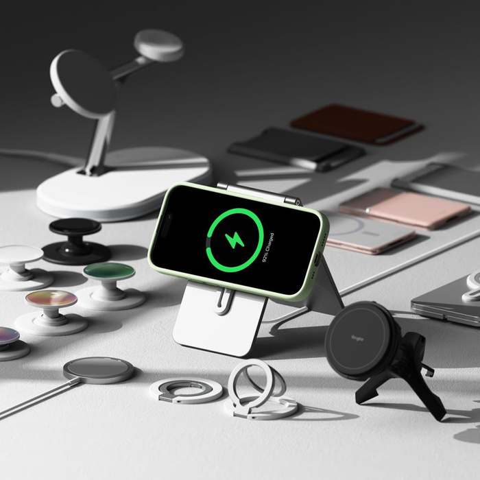 Etui RINGKE SILICONE MAGNETIC MAGSAFE IPHONE 16 PRO SOFT MINT