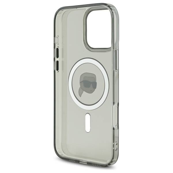 Etui Karl Lagerfeld iPhone 16 Pro Max 6.9" czarny/black hardcase IML Metal Karl Head MagSafe