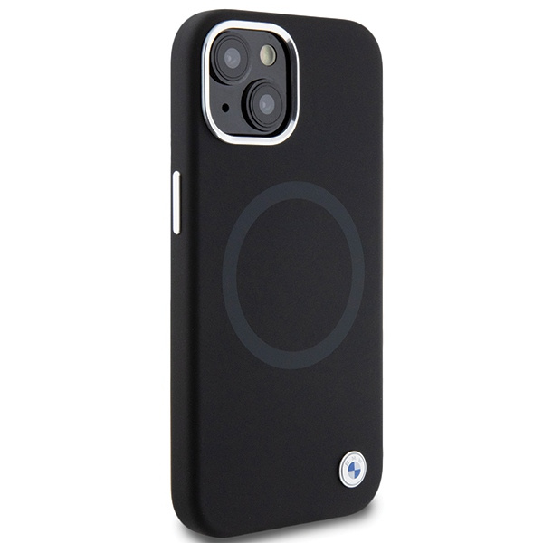 Bmw Bmhmp15ssilbk2 Iphone 15 6.1" Czarny/black Signature Liquid Silicone Magsafe