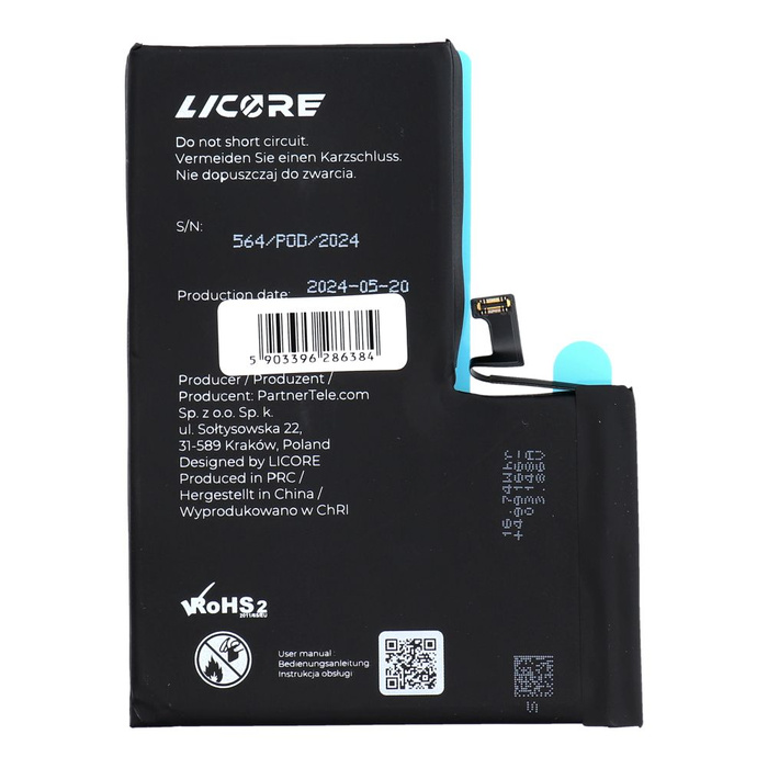 LICORE bateria do IPHONE 14 Pro Max 4323 mAh