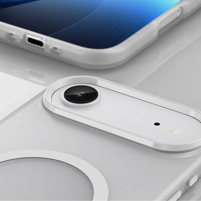 Etui Magnetic iPhone 17 Air Abrasive MagSafe Matowe Białe