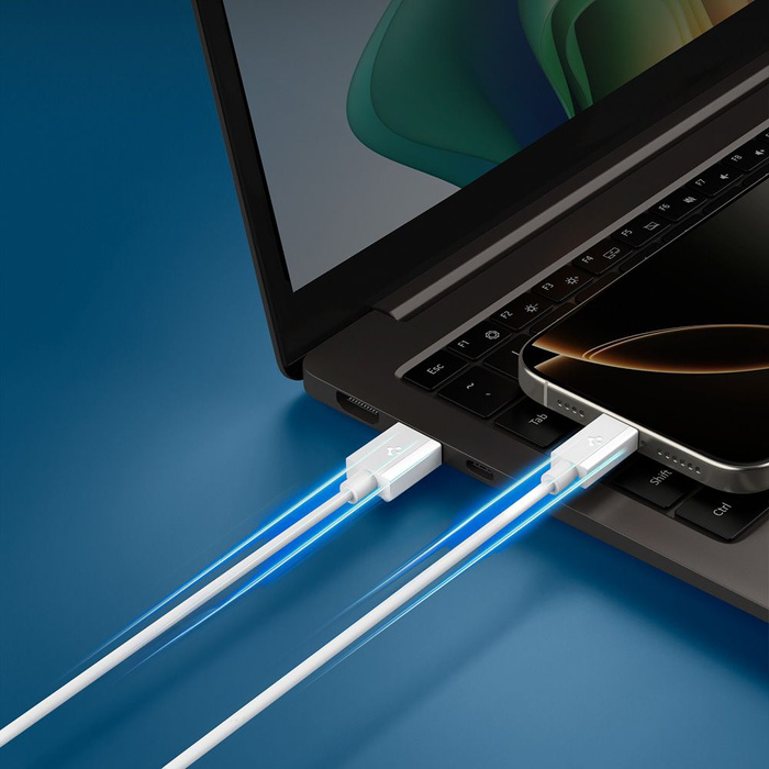 KABEL USB-C SPIGEN EB6020AC ESSENTIAL 60W 200CM BIAŁY