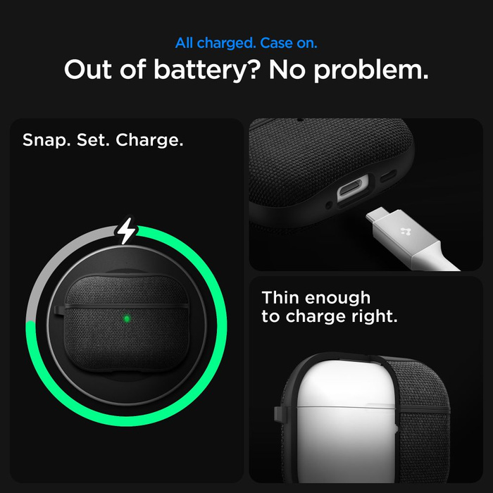 ETUI SPIGEN AIRPODS PRO 3 URBAN FIT BLACK