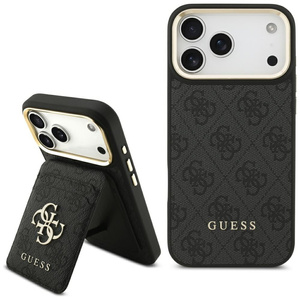 Etui Guess 4G z portfelem Magsafe do iPhone 17 Pro Max czarny