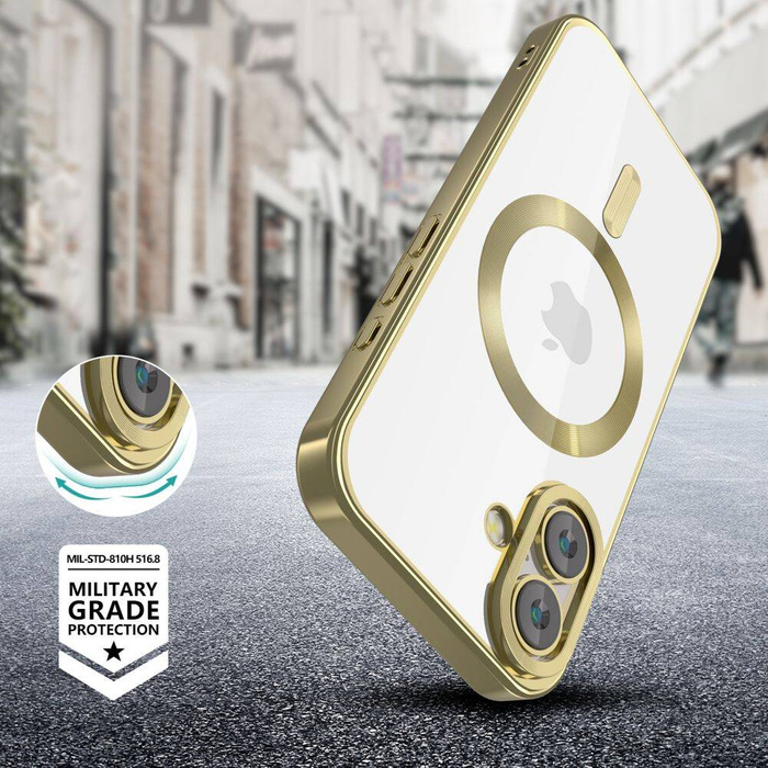 ETUI TECH-PROTECT MAGFLEX MAGSAFE IPHONE 16 SATIN GOLD