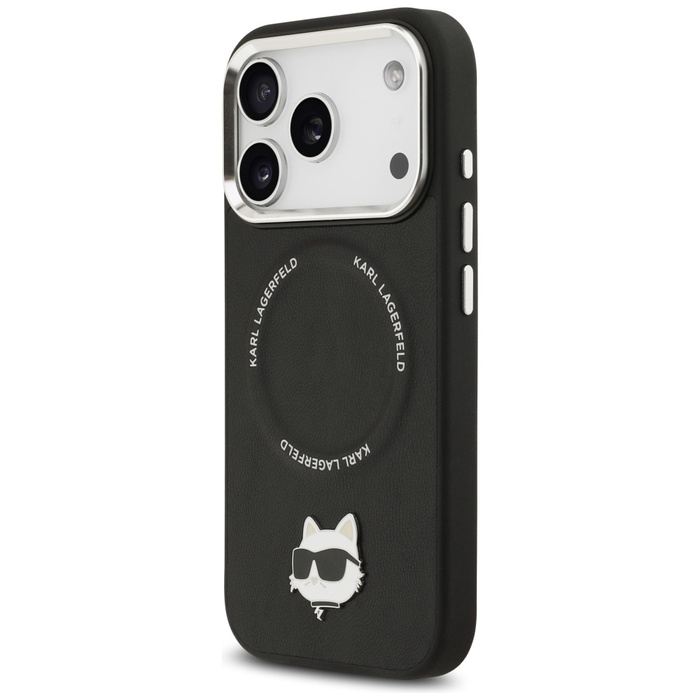 Etui Karl Lagerfeld Choupette Pin        MagSafe do iPhone 17 Pro Max czarny