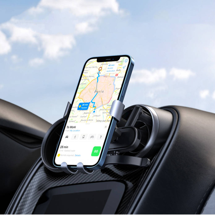 Ugreen uchwyt grawitacyjny samochodowy na nawiew kratkę wentylacyjną szary (LP274)