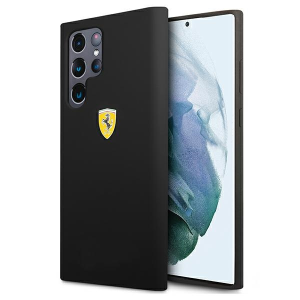 Etui FERRARI Samsung Galaxy S22 Ultra On Track Silicone Czarny Hardcase