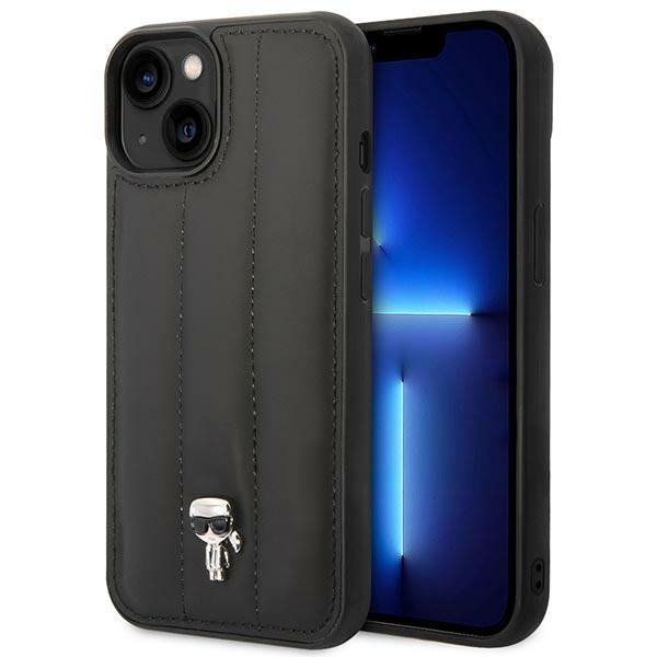 Etui Karl Lagerfeld KLHCP14MPSQPK iPhone 14 Plus 6,7" hardcase czarny/black Puffy Ikonik Pin
