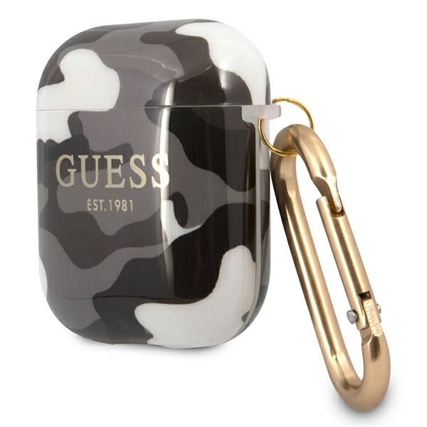 Etui GUESS Apple AirPods Camo Collection Czarny Case