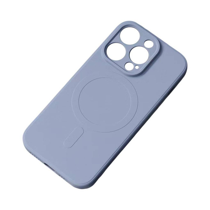 Etui Silikonowe etui kompatybilne z MagSafe do iPhone 15 Pro Max  Silicone Case - szare Case