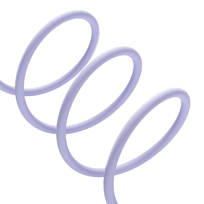 Kabel Baseus Pudding 100W USB-C - USB-C 2m - fioletowy