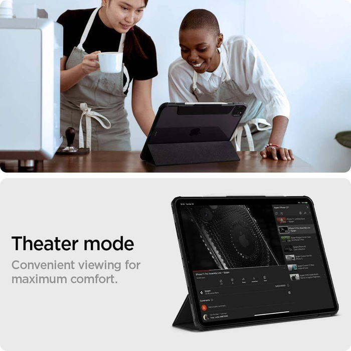 Etui SPIGEN Ultra Hybrid Pro iPad Pro 4/5/6 12.9 2020/2021/2022 Black Case