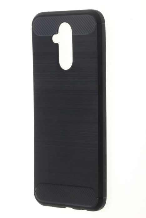 Pokrowiec Etui Huawei Mate 20 Lite Carbon Silikon + SZKŁO