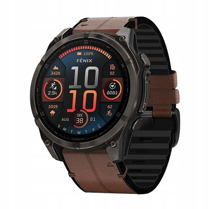 Tech-protect Silicone Pu Garmin Fenix 5x / 5x Plus / 6x / 6x Pro / 7x / 8 (51 Mm) Brown