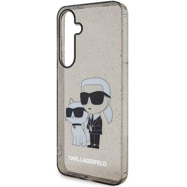 Etui Karl Lagerfeld KLHCS24SHNKCTGK Samsung Galaxy S24 S921 czarny/black hardcase Glitter Karl&Choupette Case